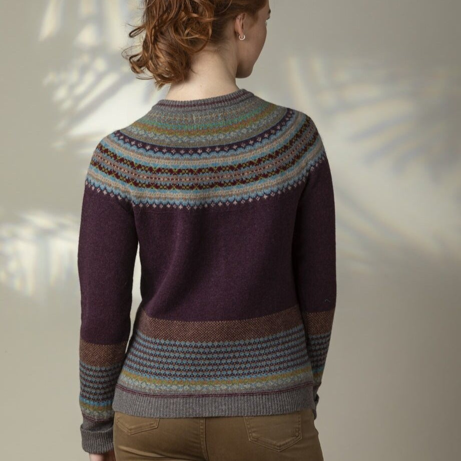 Eribe fair Isle Knitwear. The Alpine cardigan in Esmeralda.