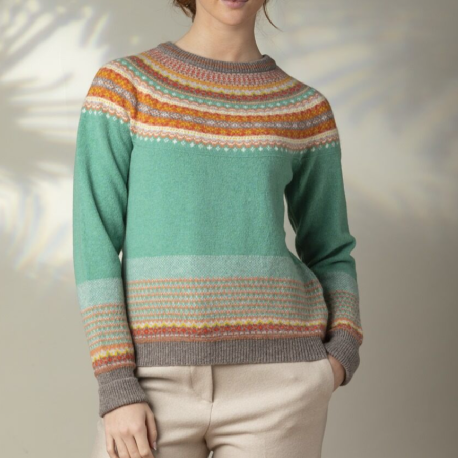 Quality Scottish knitwear from Eribe. Alpine Sweater in Katie-Morag.