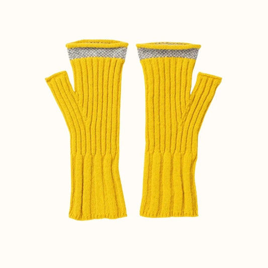 Eribe Mitt Piccalili yellow merino wool