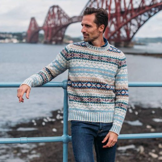 Fairisle Scottish Knitwear for men. Eribe in Nordic.