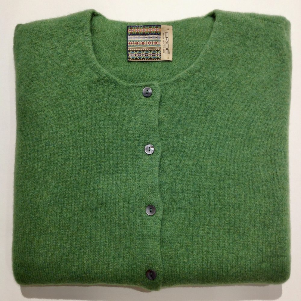 Eribe Corry Crew Cardigan in Watercress.