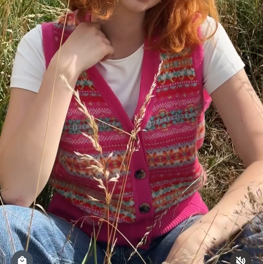 Eribe Waistcoat in pink