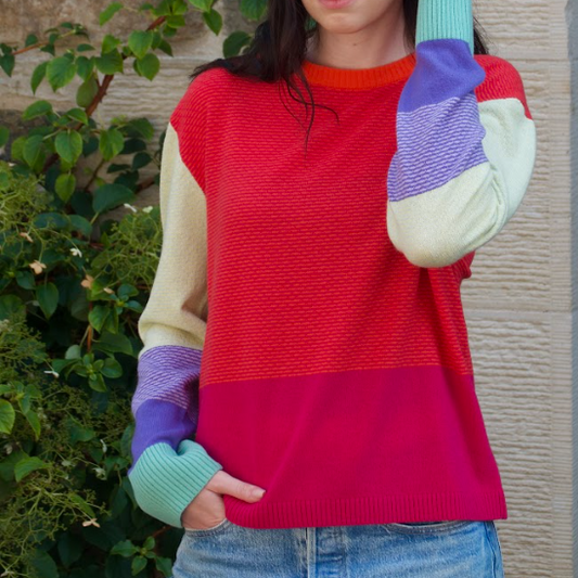 Merino wool jumper from Eribe - Melrose tweed.