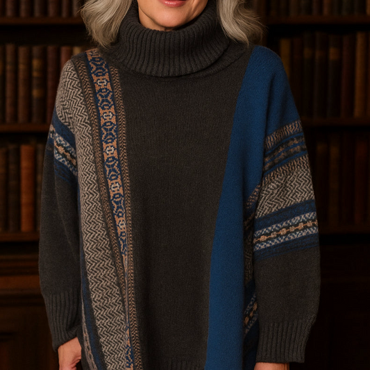 Eribe Montrose cowl in Hermes. Merino wool