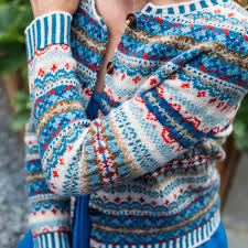 Eribe westry fairisle cardigan. 100% wool.