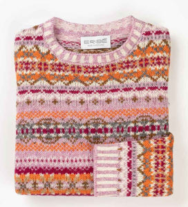 Fair Isle Sweater in Pink.