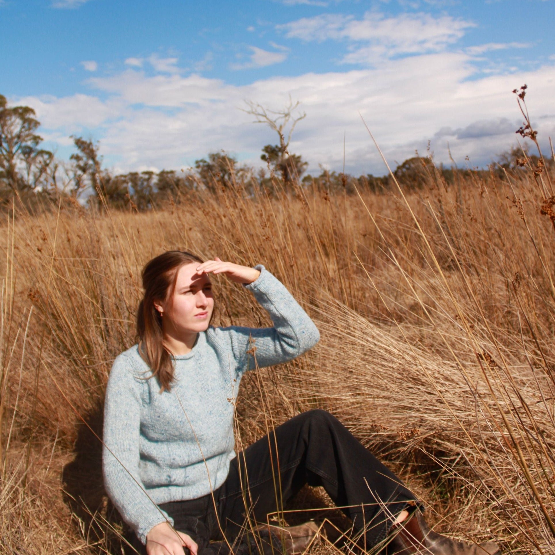 Irish Knitwear - Women's Blue Jumper.