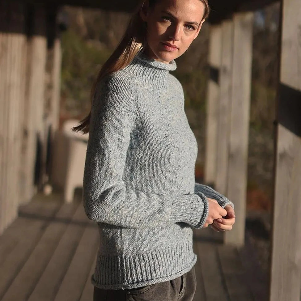 Lovely nestling Wallis Grey Turtleneck Jumper