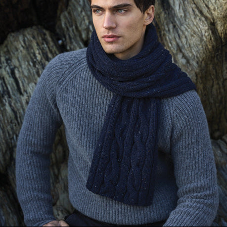 Fisherman Out Of Ireland Men's Ribbed Jumper. Quality Knitwear. Premium Merino Lambswool. 