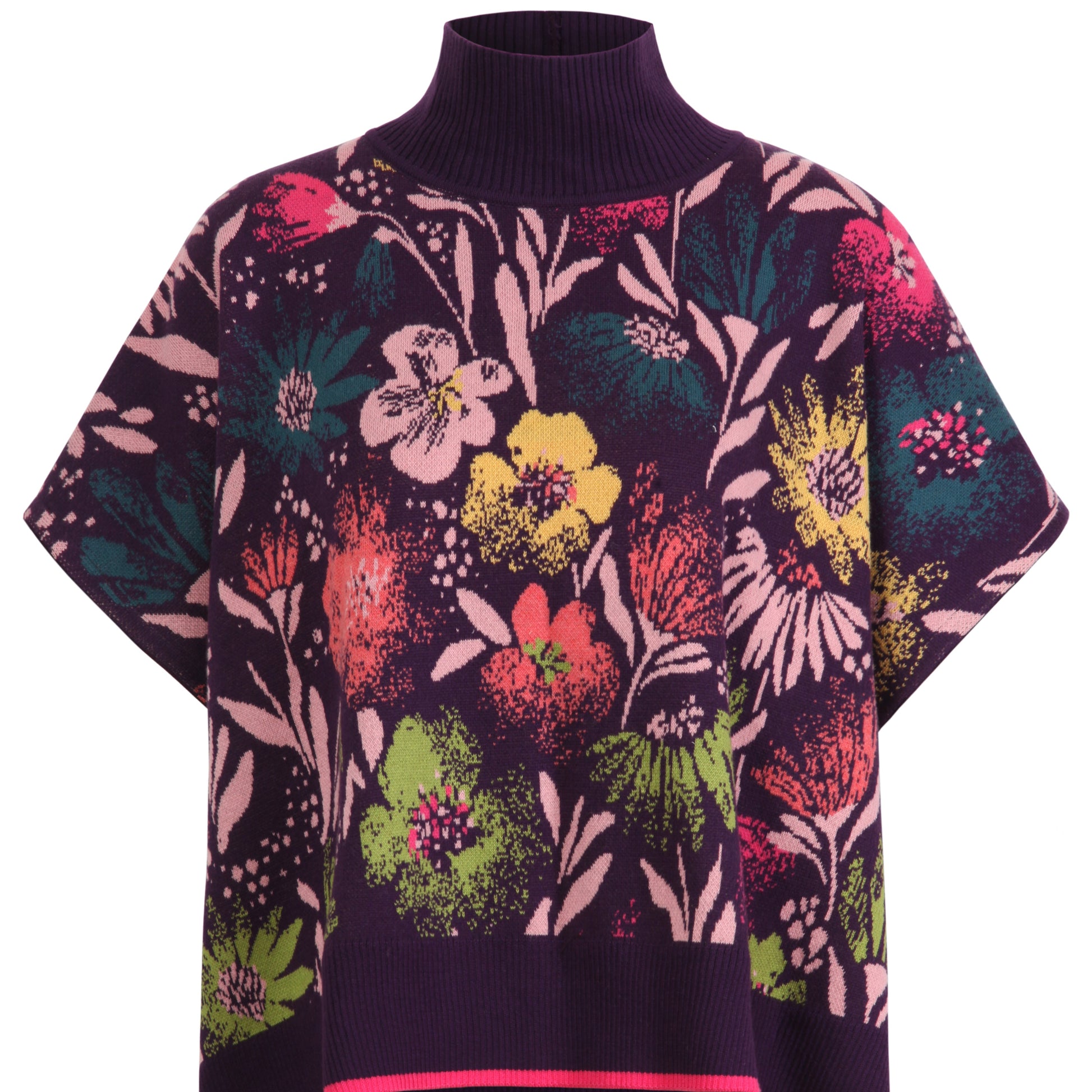 Floral poncho from Ivko Woman