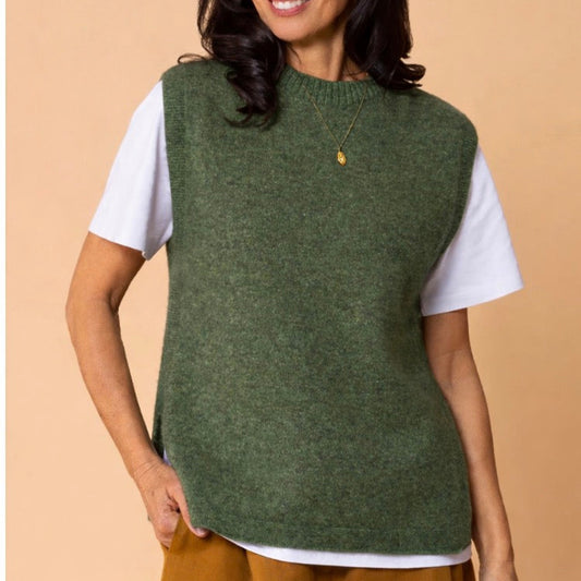 Noble Wilde - Possum Kowhai Vest - Jungle