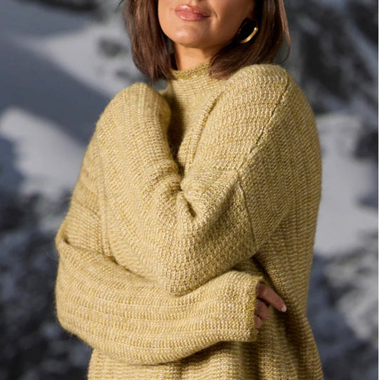 Links Stripe Pullover - Citrine