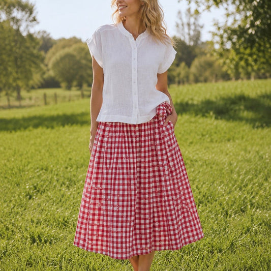 Mandalay Designs - Lee Miller Skirt - Red
