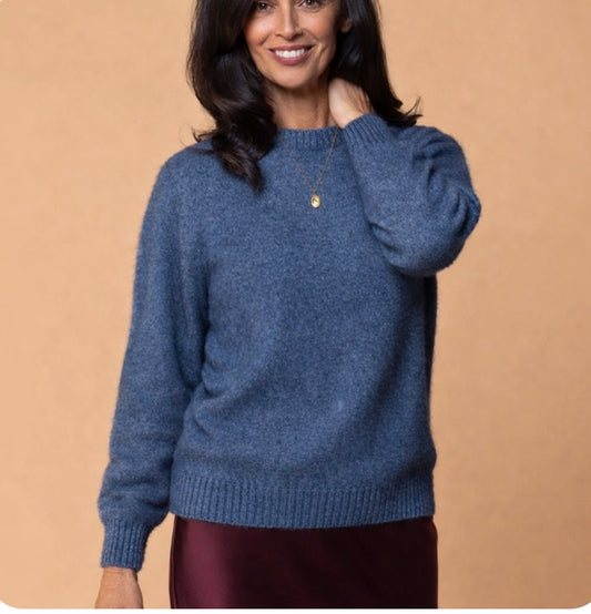 Noble Wilde - Possum Noa Crew Jumper - Neptune