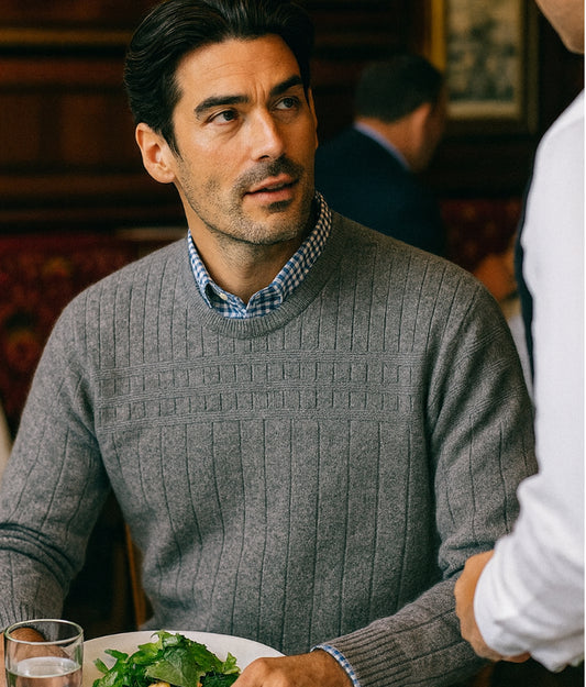 Possum Riverton Sweater - Shale