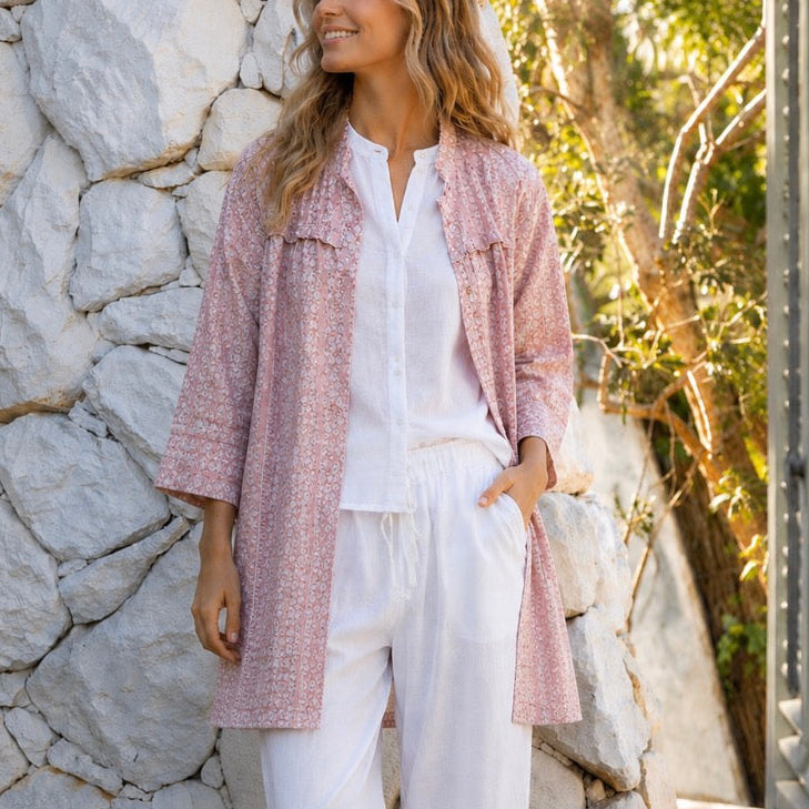 Mandalay Designs - Bloomsbury Coat Reversible - Rose Quartz