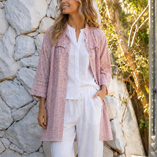 Mandalay Designs - Bloomsbury Coat Reversible - Rose Quartz