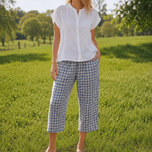 Mandalay Designs - Lee Miller Pant - Dusty Blue
