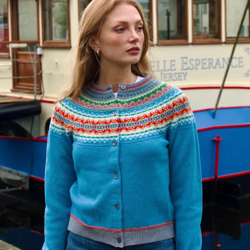 Eribe - Alpine Short Cardigan - Aqua