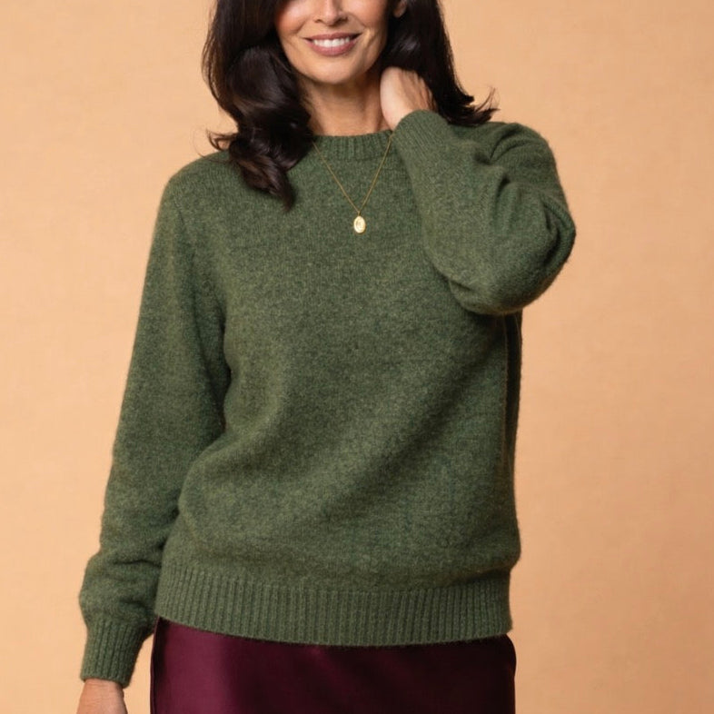 Noble Wilde - Possum Noa Crew Jumper - Jungle