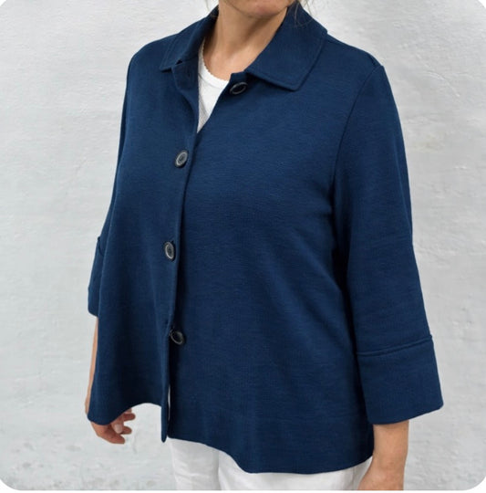 Swagger Short Jacket - Petrol Blue