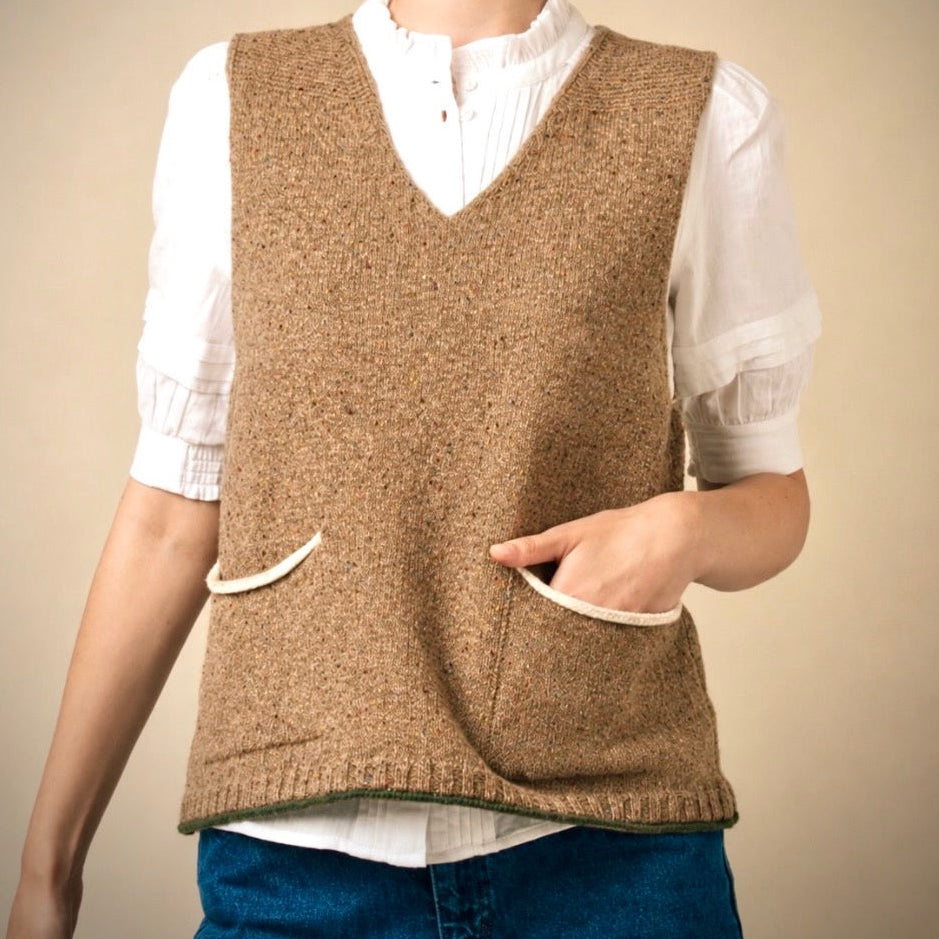 Eribe - Tweed Nep Vest - Desert