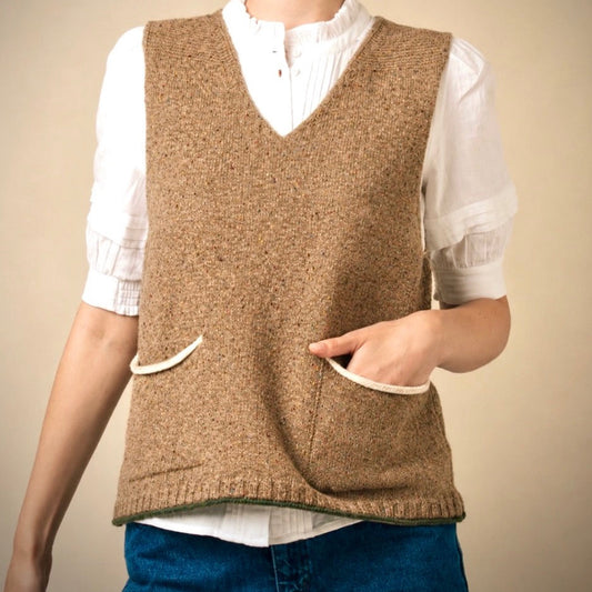 Eribe - Tweed Nep Vest - Desert
