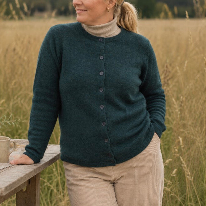 NOK - Yak Wool Zafron Cardigan - Ocean