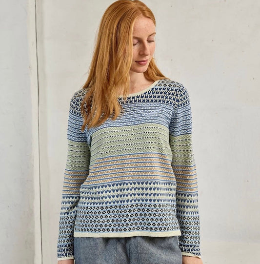 Mansted - Hibiscus Top - Dark Blue