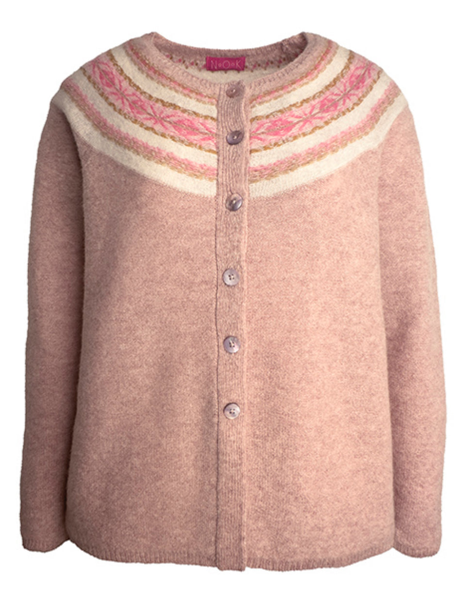 Nature of Knitwear wool fairisle cardigan