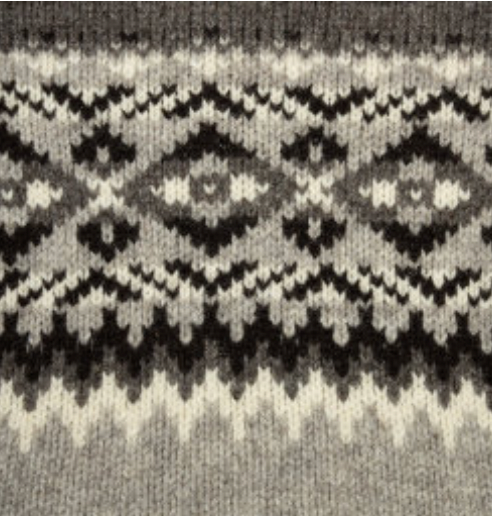 Harley of Scottland . Quality Fairisle Wool Jumper for men.