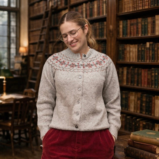 Harley of Scotland women’s Fairisle cardigan