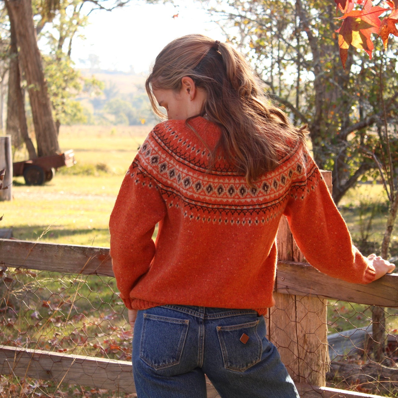 Harley of Scotland's Fair Isle Sweater in Oronsay for women