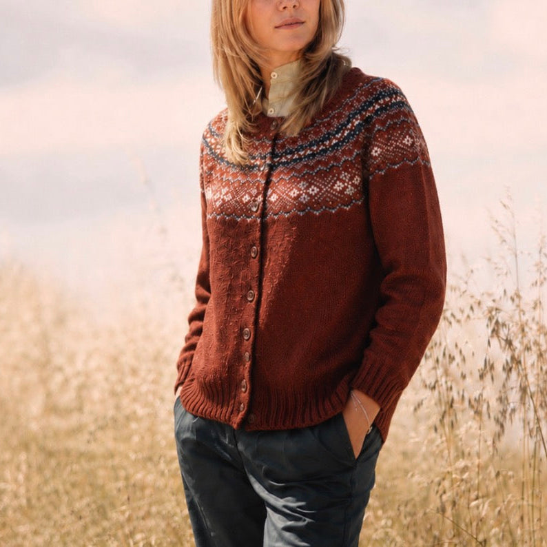 Harley of Scotland Nep cardigan for women in wool