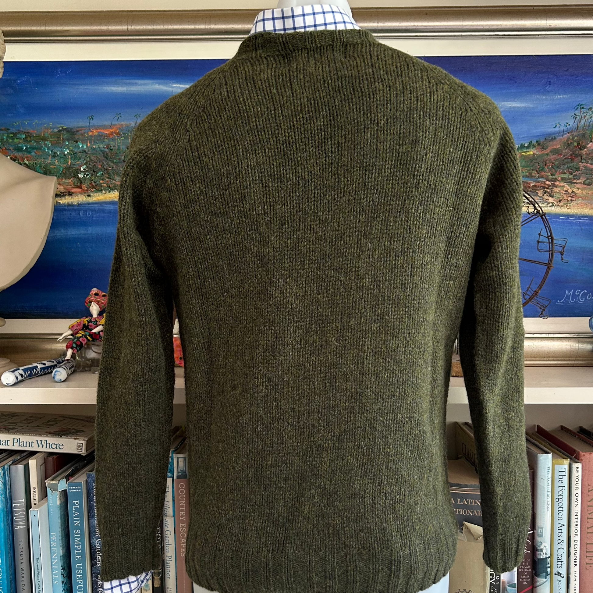 Harley of Scotland quality knitwear. mens wool sweater.