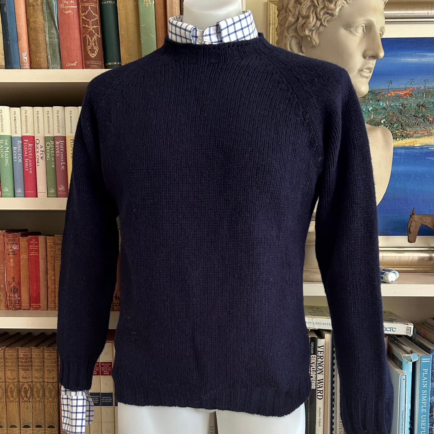 Harley of Scotland quality knitwear. Mens wool jumper.