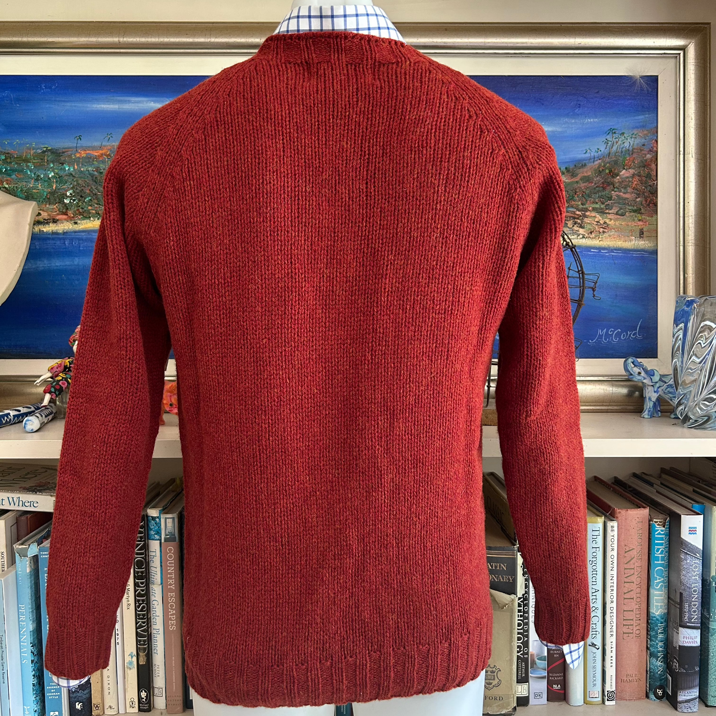 Scottish knitwear. wool jumper for men.