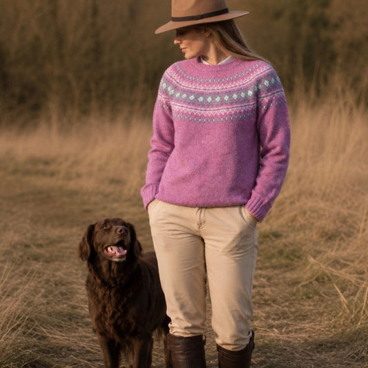 Harley of Scotalnd quality knitwear Nep jumper in Shuna