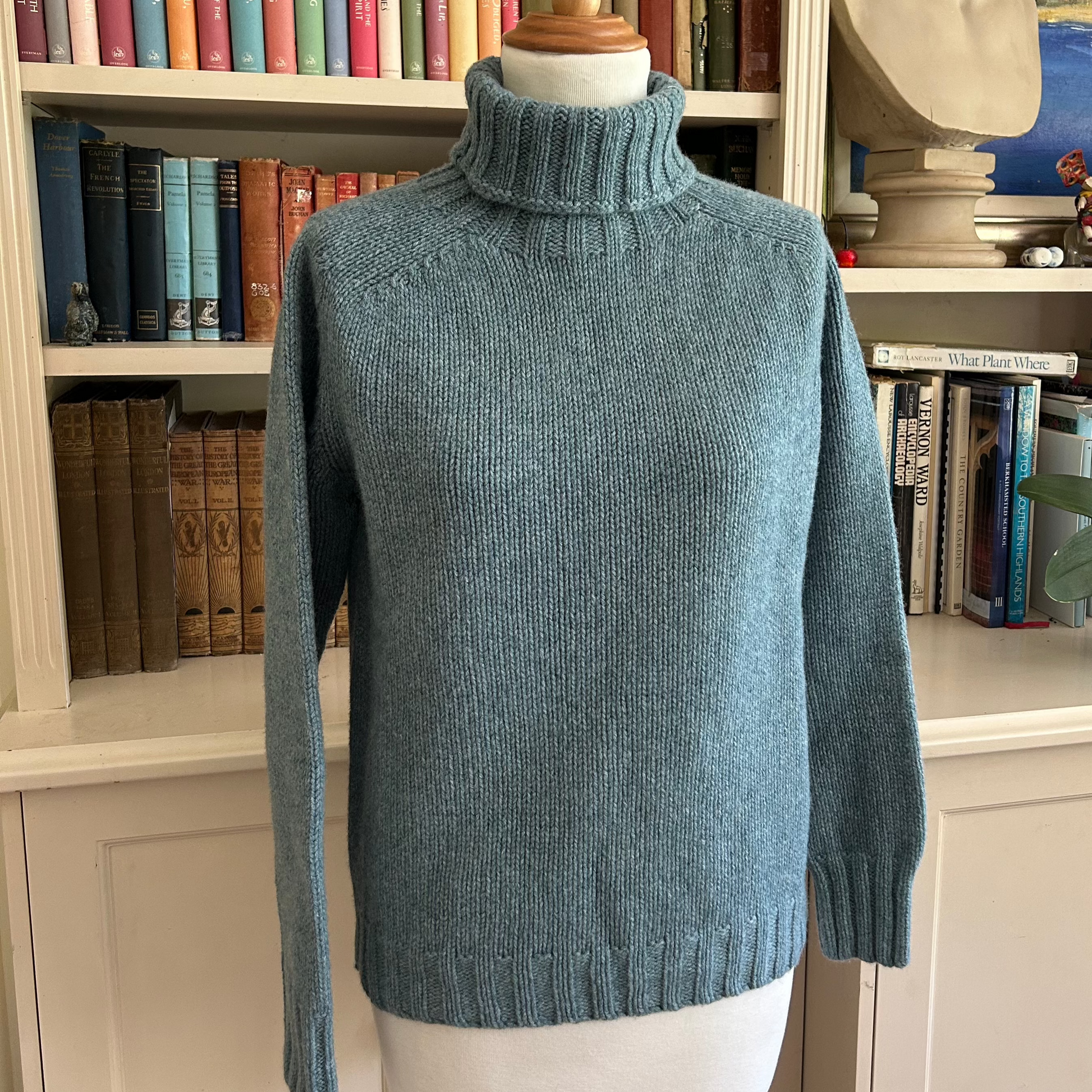 Merino wool thick and warm jumper for harley of Scotland.