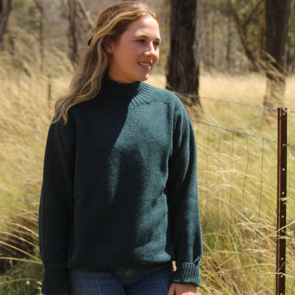 Harley of Scotland Woollen women's turtle jumper