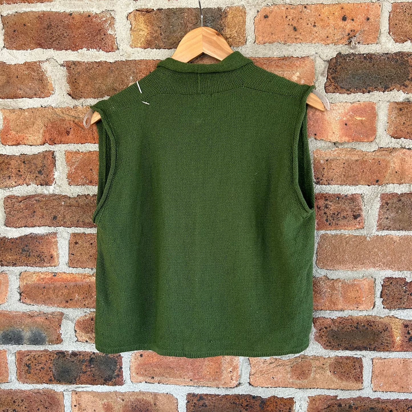 Orkney Hand Knit - Norna Waistcoat - Greengage