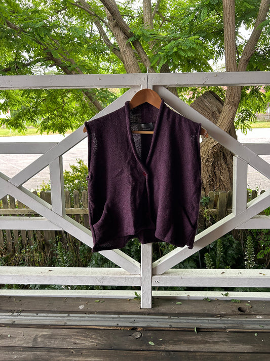 Norna Waistcoat - Plum