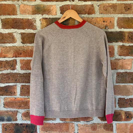 Mansted - Wool Coral Cardigan - Mushroom