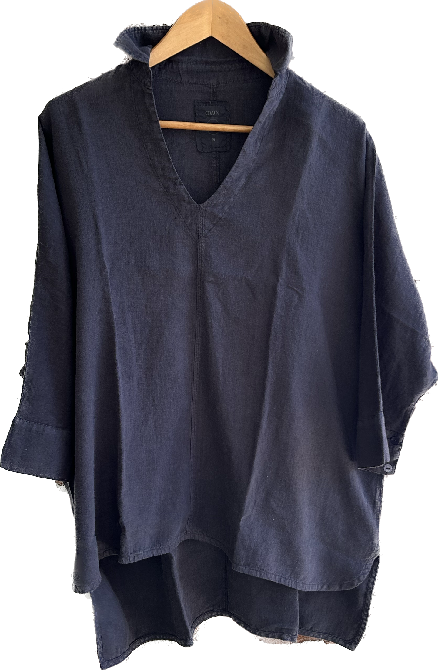 By Basics Oversized linen top.