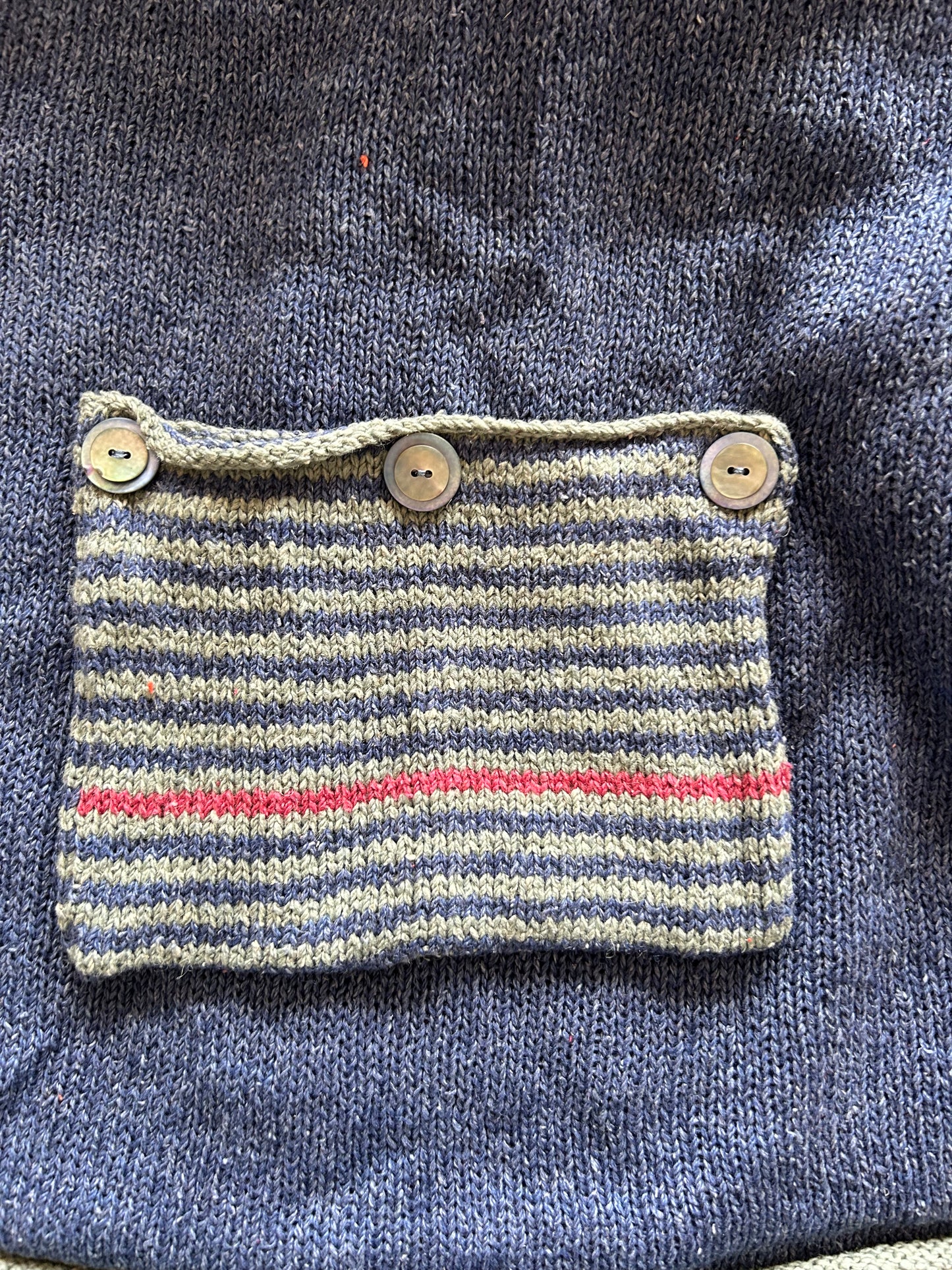 Calypso Tunic - Orkney Hand Knit - Bluebell/Mint
