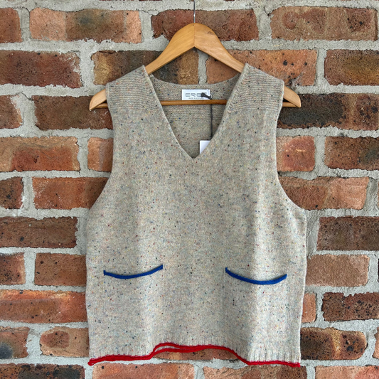 Eribe - Tweed Nep Vest - Sand