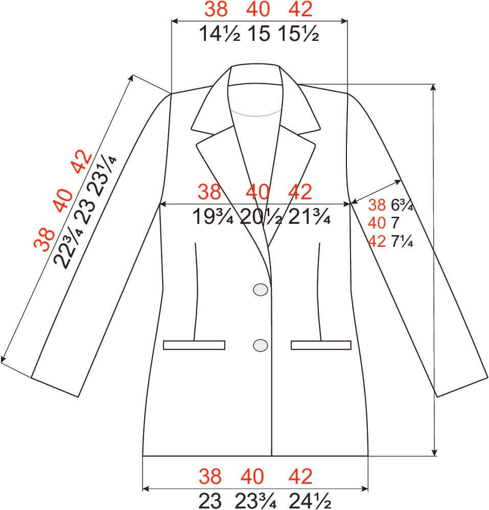 IVO blazer measurements. Australia and New Zealan.