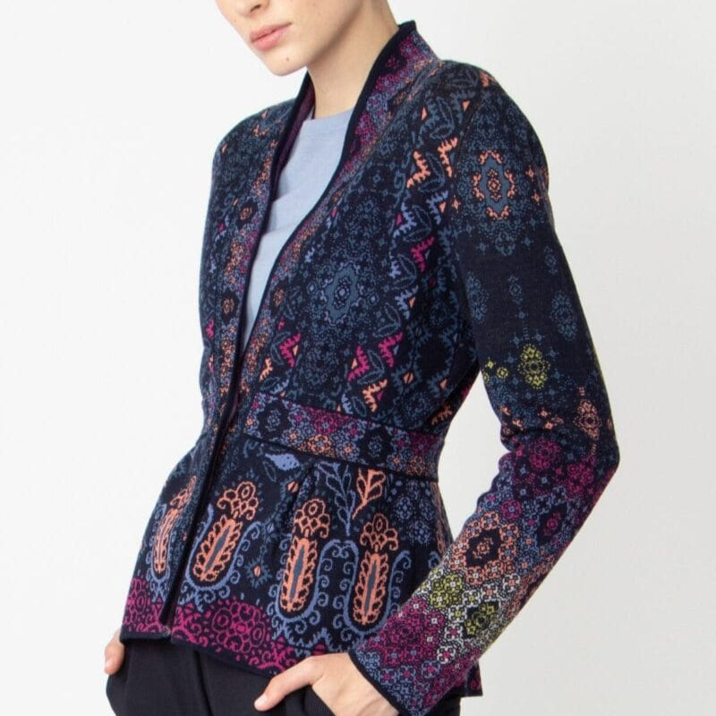 IVKO 100% wool knitted cardigan made in Europe