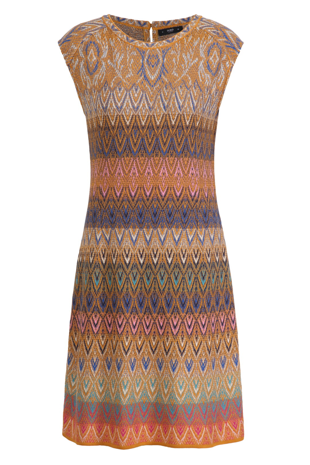  IVKo knit dress in Gold.