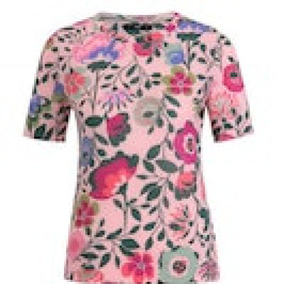 T-Shirt Floral - Pink